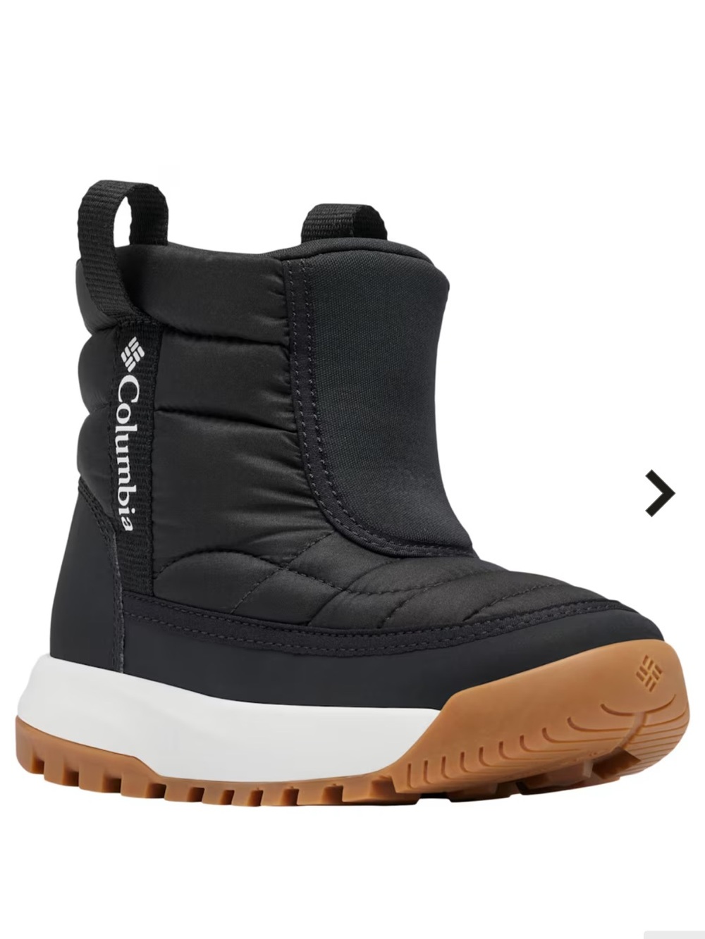Columbia Snowtrot Mid Black Kids Winter Boots Size 3